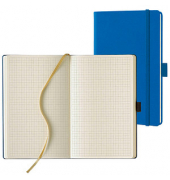 Notizbuch Q25 25-914, Tucson, blau, A5, kariert, 80g, 120 Blatt / 240 Seiten