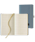 Notizbuch Q25 25-488, grau, 13x21m, kariert, 80g, 120 Blatt / 240 Seiten