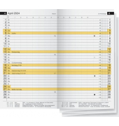Plankalender Miniplaner Kalender- Einlage d15, 2 Seiten  1 Monat,