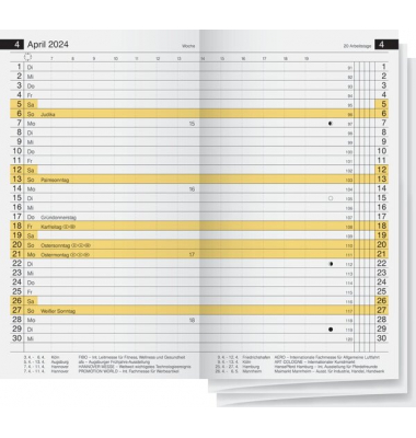 Plankalender Miniplaner Kalender- Einlage d15, 2 Seiten  1 Monat,