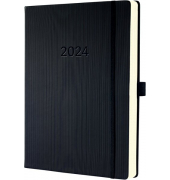 Buchkalender C2504, Conceptum, schwarz, 1 Tag / 1 Seite, 22,5x31,5cm (A4), 2026