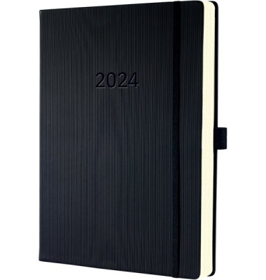 Buchkalender C2504, Conceptum, schwarz, 1 Tag / 1 Seite, 22,5x31,5cm (A4), 2026