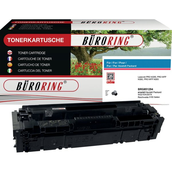 4016058224684 - Toner W2210X schwarz für HP Color LaserJet pro M255 MFP M283 4016058224684 Büroring