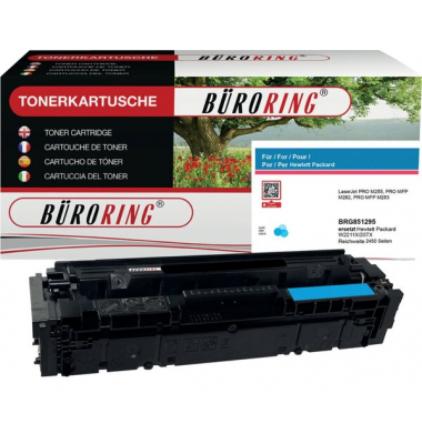 Toner W2211X cyan für HP Color LaserJet pro M255, MFP M283