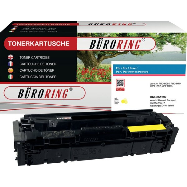 4016058224714 - Toner W2212X gelb für HP Color LaserJet pro M255 MFP M283 4016058224714 Büroring
