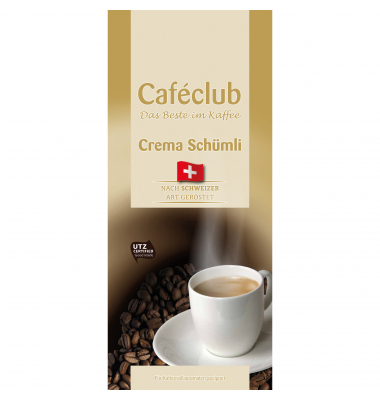 Kaffee Cafeclub Crema Schümli 798 ganze Bohne 1kg Kaffee Cafeclub Crema Schümli 798 ganze Bohne 1kg