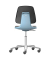 Arbeitsstuhl Labsit blau/schwarz Kunstleder Kunststoff 9123-MG01