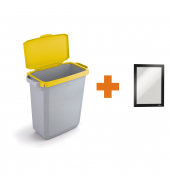 DURABLE Abfalleimer DURABIN 60 VEH2023005 Klappdeckel ge +Rahmen