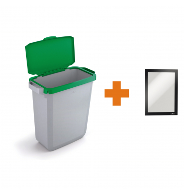 DURABLE Abfalleimer DURABIN 60 VEH2023006 Klappdeckel gn +Rahmen DURABLE Abfalleimer DURABIN 60 VEH2023006 Klappdeckel gn +Rahmen