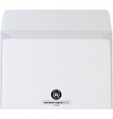 Briefumschlag oeco 2884 C6 mit Fenster selbstklebend 75g weiß