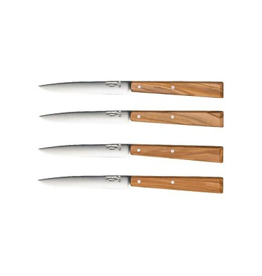 4 OPINEL Kochmesser Bon Appetit silber, braun glatt 4 OPINEL Kochmesser Bon Appetit silber, braun glatt