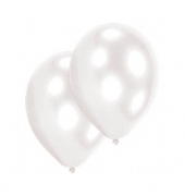 50 amscan Luftballons Pearl weiß