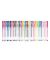 30 folia Mega Selection Gelschreiber-Set transparent 1,0 mm, Schreibfarbe: farbsortiert