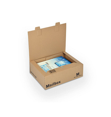 Faltschachtel CP 098 Mailbox M CP098.03.015 braun, innen 32,5x24x10,5cm, Wellpappe