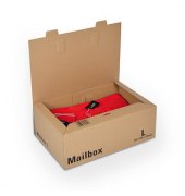 Faltschachtel CP 098 Mailbox L CP098.04.015 braun, innen 39,5x25x14,0cm, Wellpappe