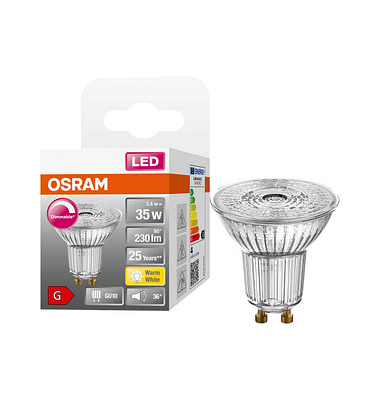 OSRAM LED-Lampe SUPERSTAR PAR16 GU10 3,4 W matt