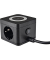 as-Schwabe QI-Wireless Ladestation 2-fach Steckdosenturm 1,5 m schwarz mit USB-Buchse