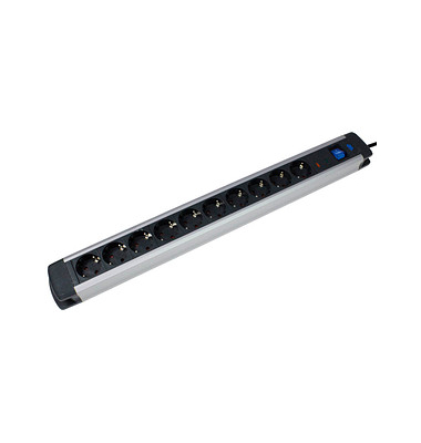 as-Schwabe ALUX 10-fach Steckdosenleiste 1,5 m schwarz as-Schwabe ALUX 10-fach Steckdosenleiste 1,5 m schwarz