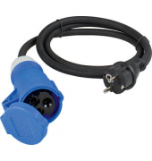 as-Schwabe Camping Französischer Standard Adapterleitung 1,5 m schwarz