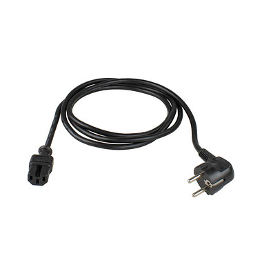 as-Schwabe Netzkabel Warmgeräte schwarz