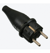 Vollgummi Schuko-Stecker
