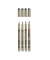 4 Sakura Pigma Micron Fineliner-Set farbsortiert 0,25 + 0,45 + 0,60 mm