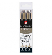 3 Sakura Pigma Micron Fineliner-Set farbsortiert 0,45 mm