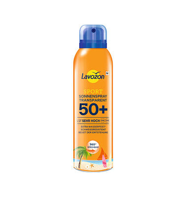 Lavozon Sport Transparent LSF 50+ Sehr Hoch Sonnenspray Lavozon Sport Transparent LSF 50+ Sehr Hoch Sonnenspray