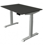 Sitz-Steh-Schreibtisch Move 4, elektrisch höhenverstellbar, 64-129cm (H), 120x80cm (BxT), rechteckig, anthrazit / silber