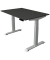 Sitz-Steh-Schreibtisch Move 4, elektrisch höhenverstellbar, 64-129cm (H), 120x80cm (BxT), rechteckig, anthrazit / silber
