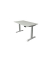 Sitz-Steh-Schreibtisch Move 4, elektrisch höhenverstellbar, 64-129cm (H), 140x80cm (BxT), rechteckig, lichtgrau / silber