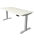 Sitz-Steh-Schreibtisch Move 4, elektrisch höhenverstellbar, 64-129cm (H), 180x80cm (BxT), rechteckig, weiß / silber