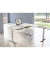 Sitz-Steh-Schreibtisch Move 4, elektrisch höhenverstellbar, 64-129cm (H), 180x180cm (BxT), rechteckig, weiß / silber