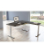 Sitz-Steh-Schreibtisch Move 4, elektrisch höhenverstellbar, 64-129cm (H), 180x180cm (BxT), rechteckig, anthrazit / silber