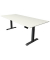 Sitz-Steh-Schreibtisch Move 4, elektrisch höhenverstellbar, 64-129cm (H), 225x100cm (BxT), rechteckig, weiß / anthrazit