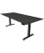 Sitz-Steh-Schreibtisch Move 4, elektrisch höhenverstellbar, 64-129cm (H), 225x100cm (BxT), rechteckig, anthrazit / anthrazit
