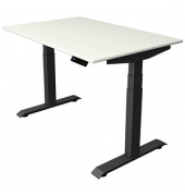 Sitz-Steh-Schreibtisch Move 4, elektrisch höhenverstellbar, 64-129cm (H), 120x80cm (BxT), rechteckig, weiß / anthrazit