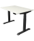 Sitz-Steh-Schreibtisch Move 4, elektrisch höhenverstellbar, 64-129cm (H), 120x80cm (BxT), rechteckig, weiß / anthrazit