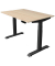 Sitz-Steh-Schreibtisch Move 4, elektrisch höhenverstellbar, 64-129cm (H), 120x80cm (BxT), rechteckig, ahorn / anthrazit