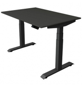 Sitz-Steh-Schreibtisch Move 4, elektrisch höhenverstellbar, 64-129cm (H), 120x80cm (BxT), rechteckig, anthrazit / anthrazit