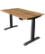 Sitz-Steh-Schreibtisch Move 4, elektrisch höhenverstellbar, 64-129cm (H), 140x80cm (BxT), rechteckig, eiche / anthrazit