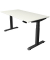 Sitz-Steh-Schreibtisch Move 4, elektrisch höhenverstellbar, 64-129cm (H), 160x80cm (BxT), rechteckig, weiß / anthrazit