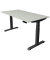 Sitz-Steh-Schreibtisch Move 4, elektrisch höhenverstellbar, 64-129cm (H), 160x80cm (BxT), rechteckig, lichtgrau / anthrazit