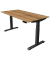 Sitz-Steh-Schreibtisch Move 4, elektrisch höhenverstellbar, 64-129cm (H), 160x80cm (BxT), rechteckig, eiche / anthrazit