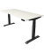 Sitz-Steh-Schreibtisch Move 4, elektrisch höhenverstellbar, 64-129cm (H), 180x80cm (BxT), rechteckig, weiß / anthrazit
