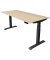 Sitz-Steh-Schreibtisch Move 4, elektrisch höhenverstellbar, 64-129cm (H), 180x80cm (BxT), rechteckig, ahorn / anthrazit