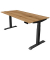 Sitz-Steh-Schreibtisch Move 4, elektrisch höhenverstellbar, 64-129cm (H), 180x80cm (BxT), rechteckig, eiche / anthrazit