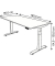 Sitz-Steh-Schreibtisch Move 4, elektrisch höhenverstellbar, 64-129cm (H), 180x80cm (BxT), rechteckig, eiche / anthrazit