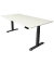 Sitz-Steh-Schreibtisch Move 4, elektrisch höhenverstellbar, 64-129cm (H), 200x100cm (BxT), rechteckig, weiß / anthrazit