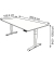Sitz-Steh-Schreibtisch Move 4, elektrisch höhenverstellbar, 64-129cm (H), 200x100cm (BxT), rechteckig, weiß / anthrazit